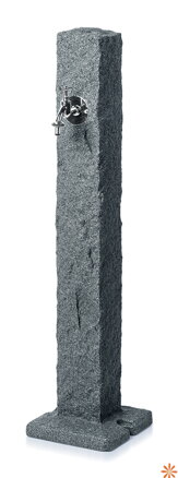 Zahradní sloupek s kohoutkem NATURA - barva: antracitový granit