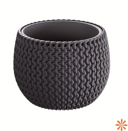 Květináč SPLOFY BOWL s vkladem 18 cm - barva: antracit