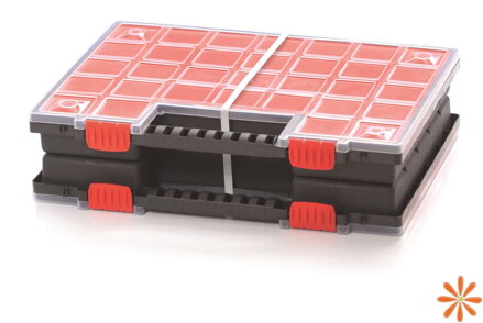 Plastový organizér NORB DUO (2x KNO40305B) 399x303x100 mm