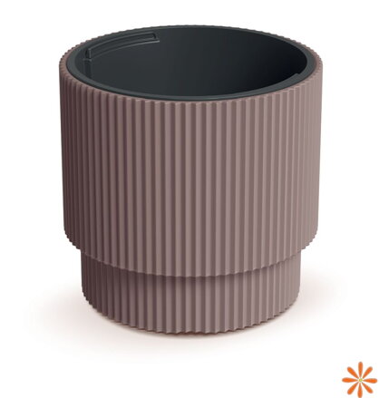 Květináč MILLY s vkladem 29,8 cm - barva: marsala
