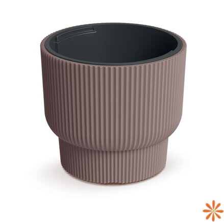 Květináč MILLY s vkladem 29,9 cm - barva: marsala