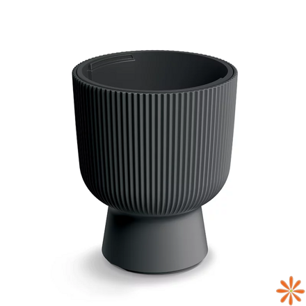 Květináč MILLY s vkladem 23,9 cm - barva: uhelná