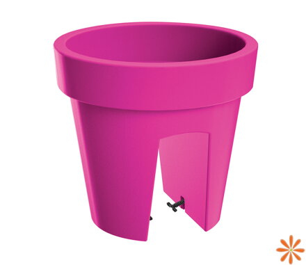 Květináč na zábradlí LOFLY RAILING 24,5 cm - barva: fuchsie