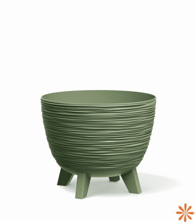 Květináč FURU 23,6 cm - barva: zemitě zelená
