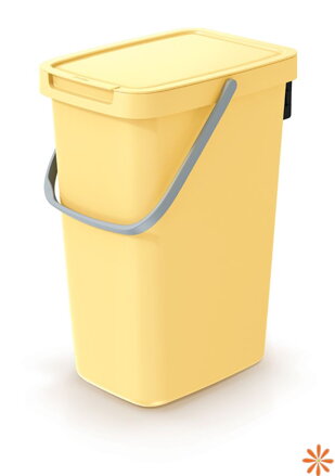 Odpadkový koš SYSTEMA Q COLLECT - objem: 12 l, barva: světle žlutá