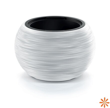 Květináč FURU BOWL s vkladem 37, 8 cm - barva: bílá