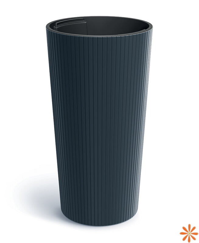 Květináč LAMIA SLIM 20 cm - barva: antracit Květináč LAMIA SLIM 20 cm - barva: antracit