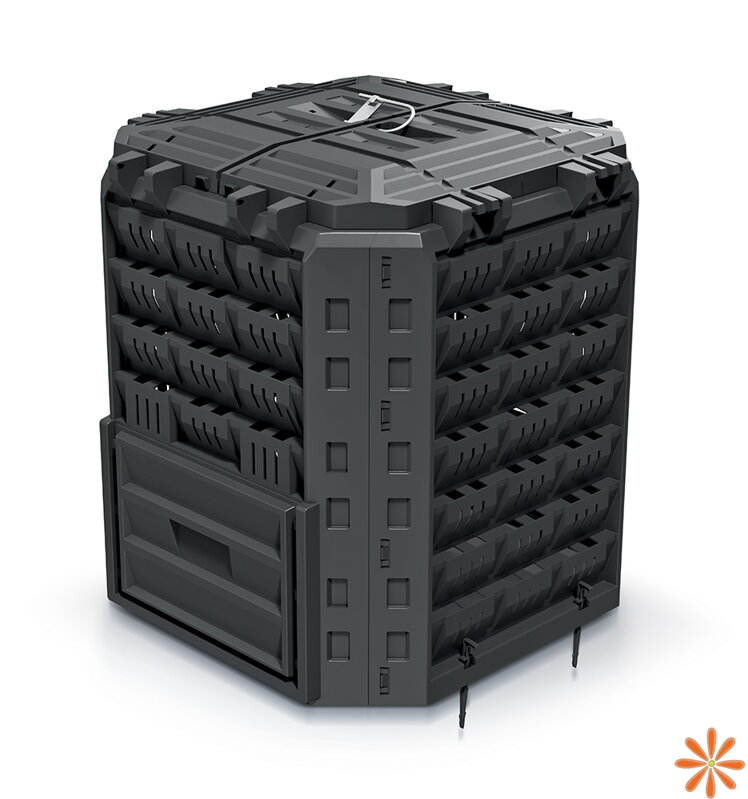 Kompostér COMPOBOX 350l - barva: černá