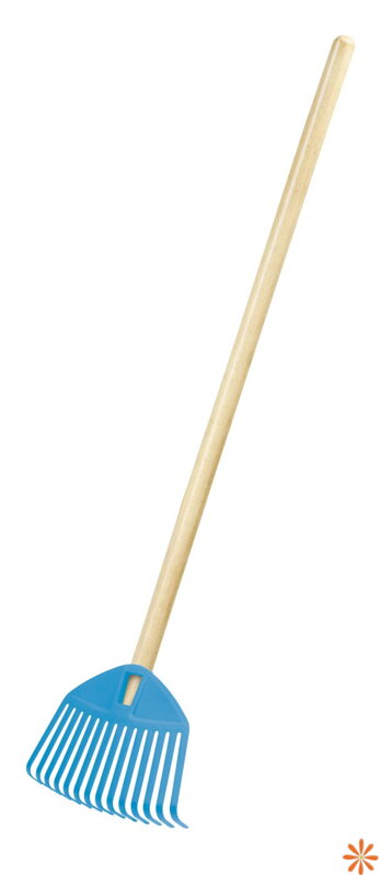 Dětské hrábě FOCUS BABY s dřevěnou násadou 71 cm - barva: světle modrá Dětské hrábě FOCUS BABY s dřevěnou násadou 71 cm - barva: světle modrá