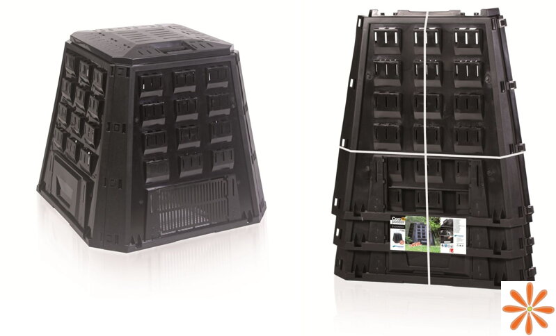 Kompostér EVOGREEN bez balení 420 l - barva: černá Kompostér EVOGREEN bez balení 420 l - barva: černá