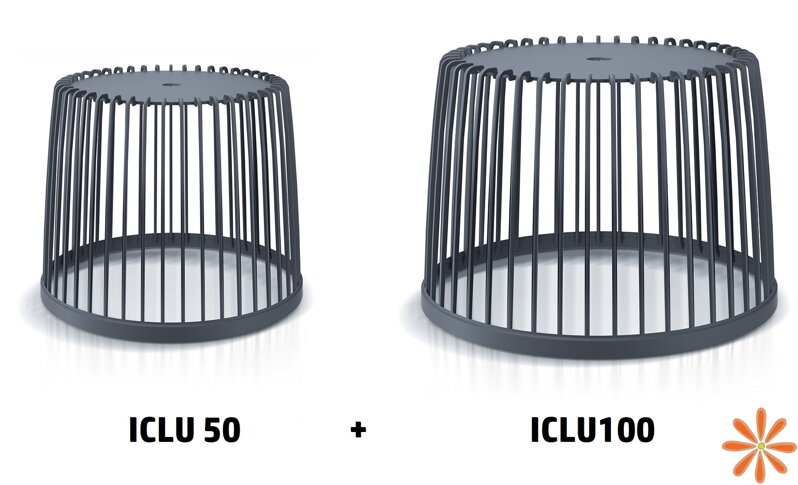 Set 2 univerzálních košů CLUBO 50+100 l - barva: antracit Set 2 univerzálních košů CLUBO 50+100 l - barva: antracit