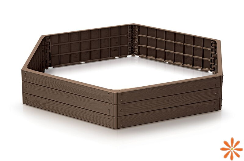 Vyvýšený záhon BASE WOODY 148 cm - barva: rustikální cihlová Vyvýšený záhon BASE WOODY 148 cm - barva: rustikální cihlová