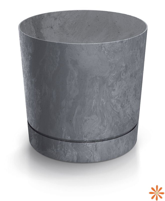 Květináč TUBO P BETON EFFECT 10,8 cm - barva: marengo