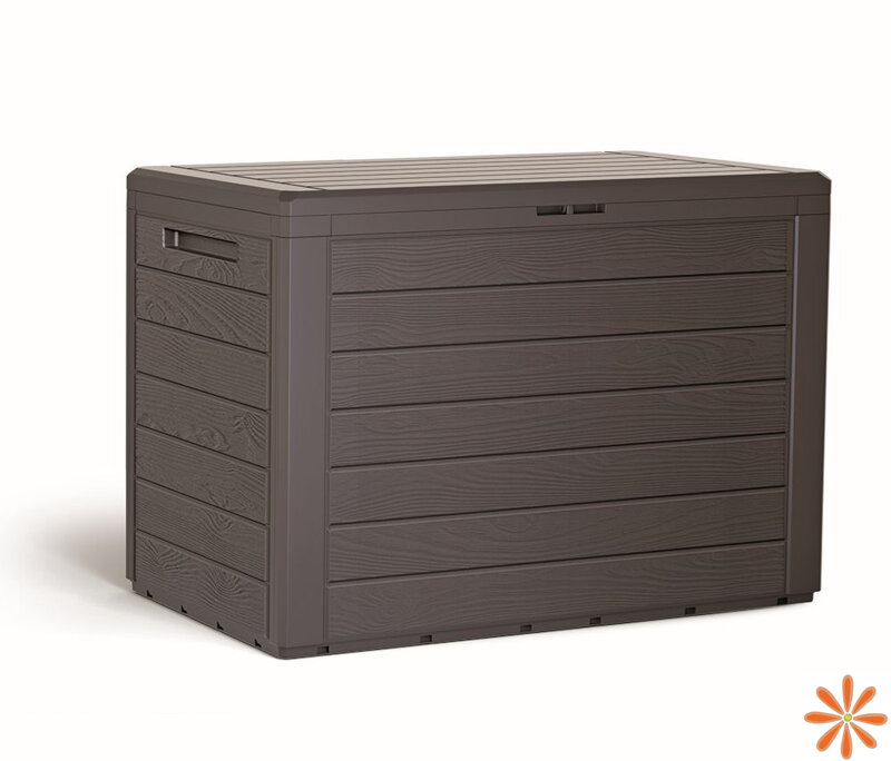 Zahradní box WOODEBOX 78 cm - 190 l - barva: umbra