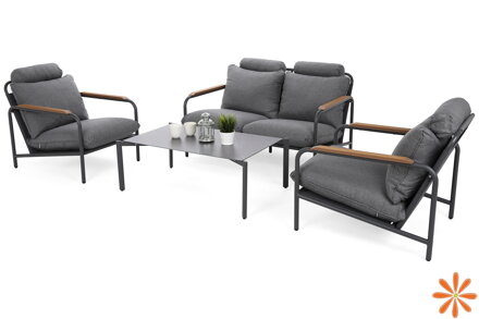Aluminiový zahradní nábytek Como Grey / Grey