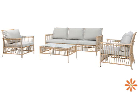 Zahradní nábytek technoratan Sycylia Beige/Beige